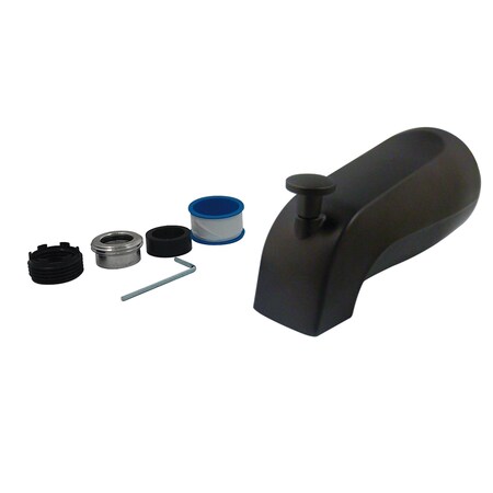 Kingston Brass 5-3/8" Universal Diverter, Tub Spout, Oil Rubbed Bronze K1273A5